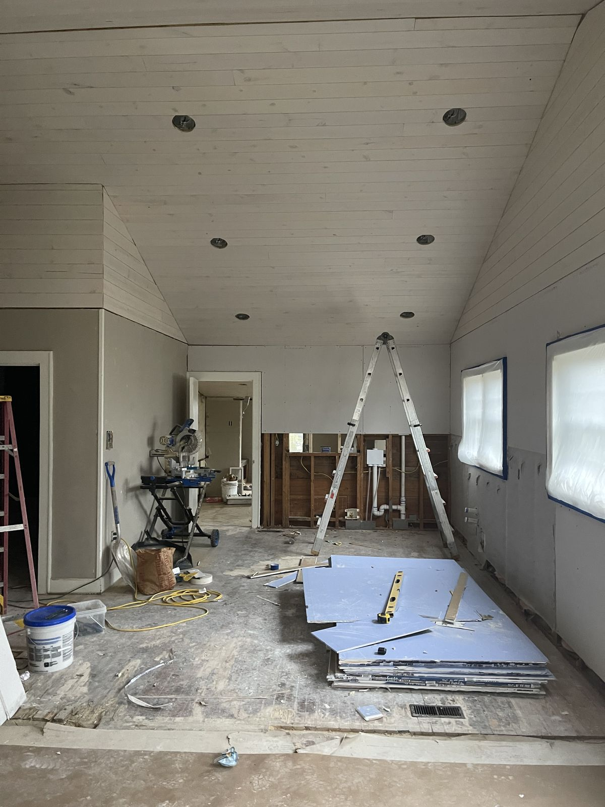 Interior renovation in progress